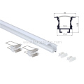 Aluminum pc diffuser recessed linear led profile